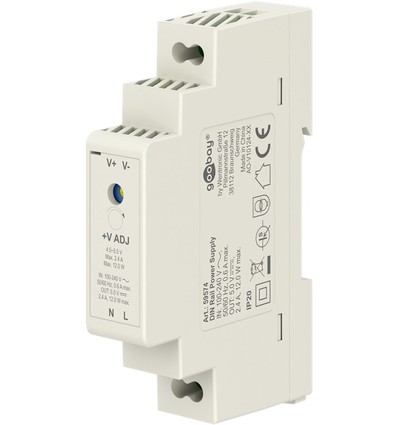 5V 12W DIN-Schienen-Netzteil - 5V DC, 2,4A