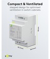 54W / 12V DC DIN-Schienen-Netzteil - 4.5A