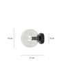 Rossi K1 Schwarz/Transparent Pendelleuchte - Ø14 cm, E14, 230V, ohne Leuchtmittel