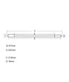 LEDlife T5-51.7, Double ended - 7,5W LED-Röhre, 51,7 cm, 230V Direktanschluss, beidseitige Einspeisung