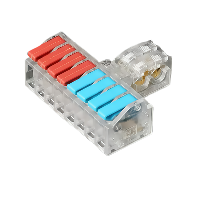 1 Stk. schraubenlose T-Verbindungsmuffe - 250V, 2 bis 8, 32A
