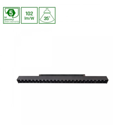 15W 48V SHIFT Schienenspot für Magnetschiene - 102lm/W, 48V, 5 Jahre Garantie, Aluminium