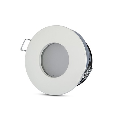 IP54 Downlight ohne Leuchtmittel - Gummidichtung, Loch: Ø7,5 cm, Maße: Ø8,4 cm, passend für GU10 und MR16