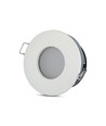 IP54 Downlight ohne Leuchtmittel - Gummidichtung, Loch: Ø7,5 cm, Maße: Ø8,4 cm, passend für GU10 und MR16
