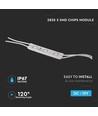 3 LED Modul, 1W, Rot - IP67 wasserdicht, 12V, 2835 SMD, selbstklebende Rückseite