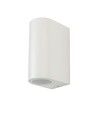 GU10 Wandleuchte mit Up/Down Licht - IP44 Außenbereich, weiß, Aluminium, ohne Leuchtmittel