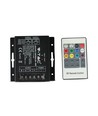 RGB LED Controller mit 20-Tasten RF Fernbedienung - 12V/24V, 3 Kanäle, IP20, für RGB Strips