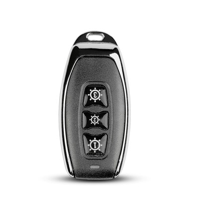 Funk-Wandschalter 3-fach, schwarz - IP54, 3V, Reichweite bis zu 160m, für V-TAC Smart Light / RF Empfänger