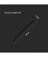 Kabelbinder 10 cm, 100 Stück - Breite 2,5 mm schwarz