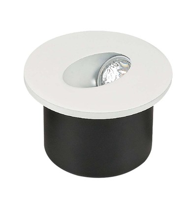 3W Ø7,5cm runder LED Einbaustrahler für Treppen - 270lm, 4000K, weiß, Lochausschnitt: Ø6,2 cm
