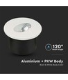 3W Ø7,5cm runder LED Einbaustrahler für Treppen - 270lm, 4000K, weiß, Lochausschnitt: Ø6,2 cm