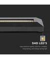 3W LED Treppenlicht - IP65, schwarz, rechteckig, 4000K, 110lm