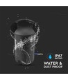 1W LED Einbaustrahler - Licht 3000K, Schwarz