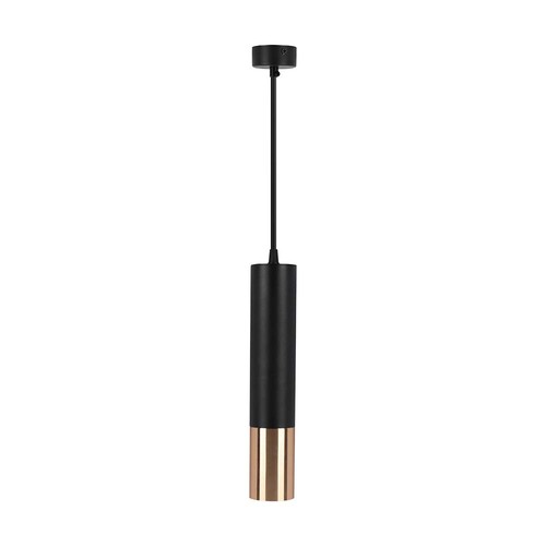 V-Tac GU10 schwarz/gold Pendelleuchte - Ø6x30cm, GU10