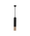 V-Tac GU10 schwarz/gold Pendelleuchte - Ø6x30cm, GU10