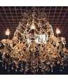 E14 2W LED Art Filament Kerzenlampe - Amber Glas, 1800K, warmweiß, 65lm