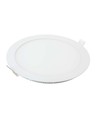 12W Ø17cm LED Einbaupanel - 6400K, Ausschnitt: Ø15,5 cm, Maße: Ø17 cm, weißer Rand, flicker free