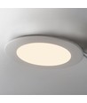 12W Ø17cm LED Einbaupanel - 6400K, Ausschnitt: Ø15,5 cm, Maße: Ø17 cm, weißer Rand, flicker free