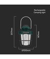 Wiederaufladbare LED-Campinglampe, 5W - IP44, dimmbar, einstellbare CCT, USB-C