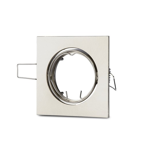 GU10 Lampe - quadratisch, satin Nickel