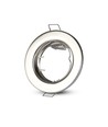 2er-Set GU10 Downlight-Kit - Rund, Satin-Nickel, Lochausschnitt: Ø6,5 cm, Maße: Ø8 cm