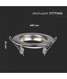 2er-Set GU10 Downlight-Kit - Rund, Satin-Nickel, Lochausschnitt: Ø6,5 cm, Maße: Ø8 cm