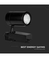 35W 3-Phasen Schienenstrahler - 24 Grad, 4000K, schwarz, COB LED, IP20