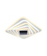 150W LED Smart Deckenleuchte mit 3D-Effekt - 50x50cm, CCT, dimmbar, inkl. Fernbedienung