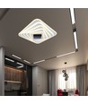 150W LED Smart Deckenleuchte mit 3D-Effekt - 50x50cm, CCT, dimmbar, inkl. Fernbedienung