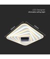 150W LED Smart Deckenleuchte mit 3D-Effekt - 50x50cm, CCT, dimmbar, inkl. Fernbedienung