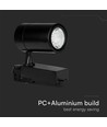 35W 3-Phasen Schienenspot - 3000lm, 24 Grad, schwarz, 3000K, IP20, 4-Leiter Tracklight