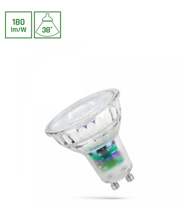 GU10 2,5W LED-Leuchtmittel - 38°, 210lm/W, 230V