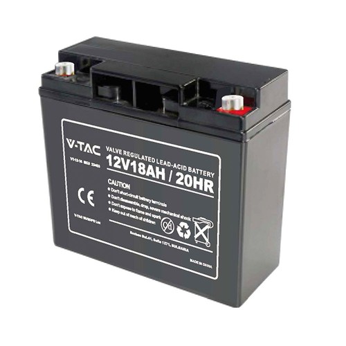 12V / 18Ah Bleiakku - 180x77x167mm, M5 Terminal, ABS Gehäuse