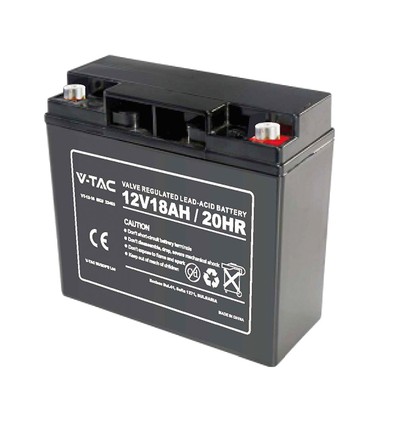 12V / 18Ah Bleiakku - 180x77x167mm, M5 Terminal, ABS Gehäuse
