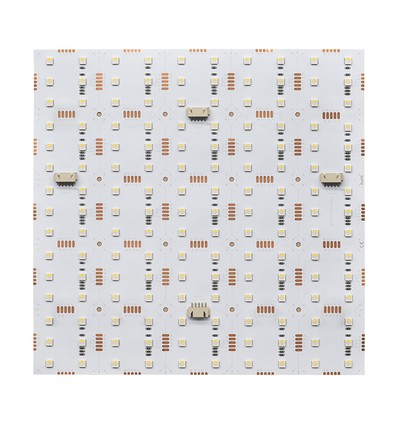 25x25 faltbares 17,5W RGB+CW LED-Panel RA95 - 24V DC, IP20