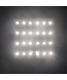 25x25 faltbares 17,5W RGB+CW LED-Panel RA95 - 24V DC, IP20