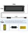 1x Pixel Matrix Panel 32x96 - Bluetooth, 5V USB