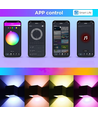 6W CUBIC RGB+CCT Wandleuchte - IP65, Tuya Smart, schwarz, quadratisch, Up/Down, verstellbar, Innen / Außen, inkl. Leuchtmittel