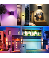 6W CUBIC RGB+CCT Wandleuchte - IP65, Tuya Smart, schwarz, quadratisch, Up/Down, verstellbar, Innen / Außen, inkl. Leuchtmittel