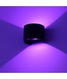 6W Wandleuchte - IP65, Rund, RGB + CCT Tuya, Schwarz, Up/Down, Verstellbar, Innen / Außen, Inkl. Leuchtmittel