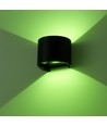 6W Wandleuchte - IP65, Rund, RGB + CCT Tuya, Schwarz, Up/Down, Verstellbar, Innen / Außen, Inkl. Leuchtmittel