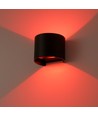 6W Wandleuchte - IP65, Rund, RGB + CCT Tuya, Schwarz, Up/Down, Verstellbar, Innen / Außen, Inkl. Leuchtmittel