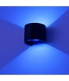 6W Wandleuchte, Hue kompatibel - IP65, Rund, RGB+CCT, Zigbee, schwarz, Up/Down, verstellbar, innen/außen, inkl. Leuchtmittel