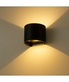 6W Wandleuchte, Hue kompatibel - IP65, Rund, RGB+CCT, Zigbee, schwarz, Up/Down, verstellbar, innen/außen, inkl. Leuchtmittel