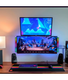 RGBIC Musik-Sync-Schreibtischlampe - 18 cm, eingeb. Akku, Bluetooth