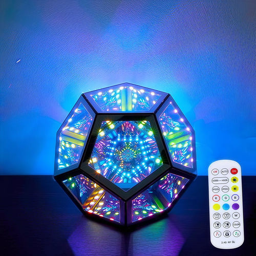 Infinity mirror light - RGBW, 9W, USB, Fernbedienung