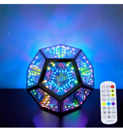 Infinity mirror light - RGBW, 9W, USB, Fernbedienung