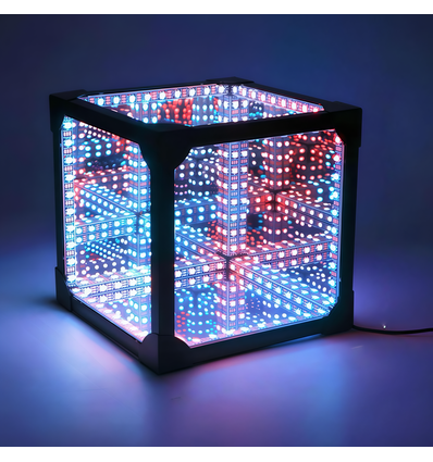 Infinity Cube 15x15 RGBIC - 3D-Lichteffekt, Fernbedienung, USB
