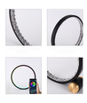 Schlanke RGBIC Kreislampe - Ø20cm, Bluetooth, 5V USB