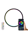 Schlanke RGBIC Kreislampe - Ø20cm, Bluetooth, 5V USB